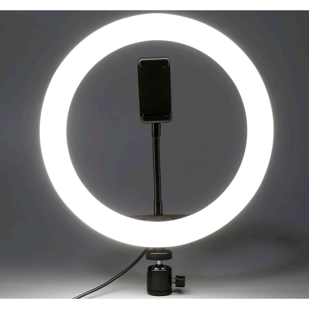 Ring Light LED Ring Fill Light 26 Cm-Ringlight Lampu Photo Selfie Make Up Live Tiktok Vlogger Live steaming-Streamer-Ring Light 3 Pilihan Warna + Stand Tripod Free Holder