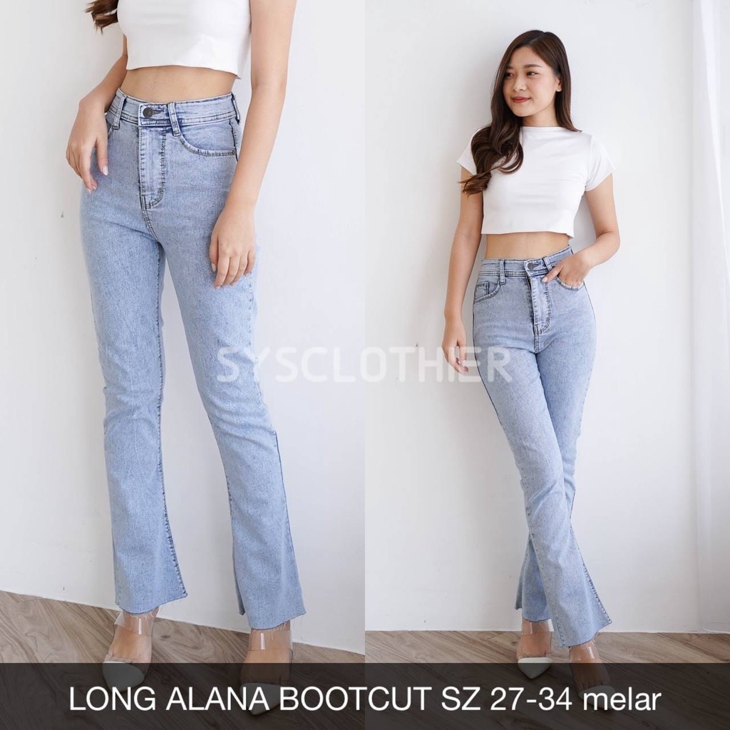 CELANA JEANS WANITA LONG ALANA BOOTCUT