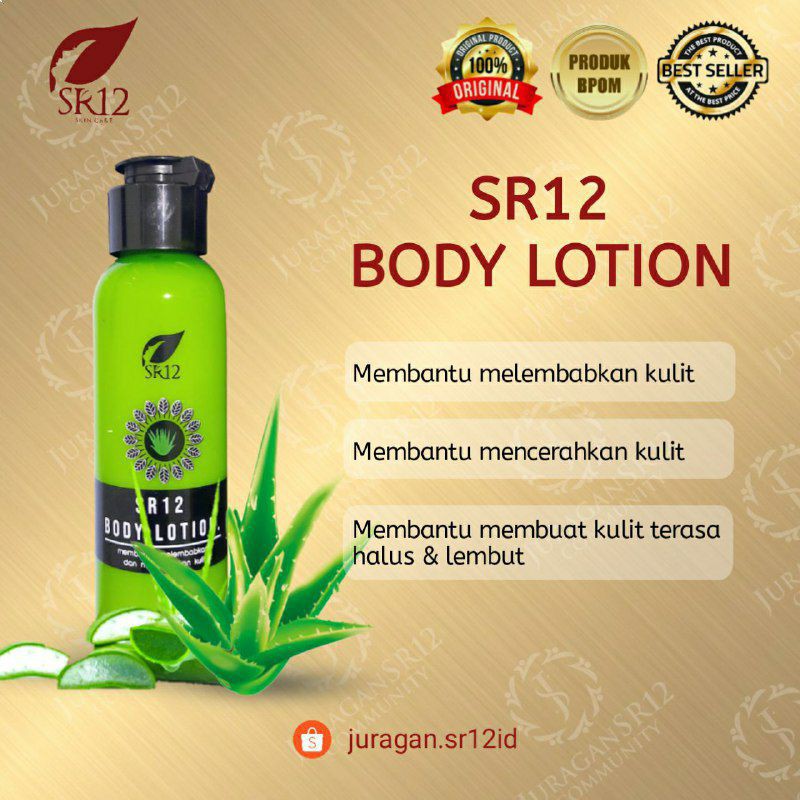 LOTION PEMUTIH BADAN BPOM TERLARIS / SR12 WHITENING BODY LOTION / LOTION PENCERAH AMAN &amp; ALAMI