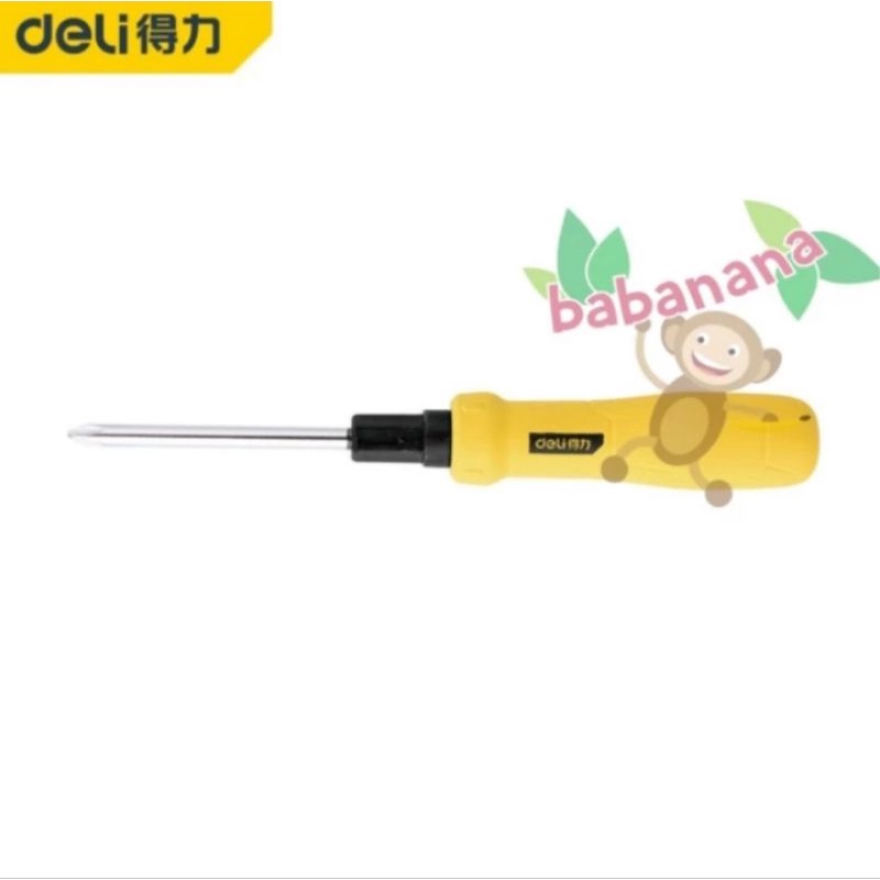 Deli DL626002 obeng bolak balik plus minus screwdriver