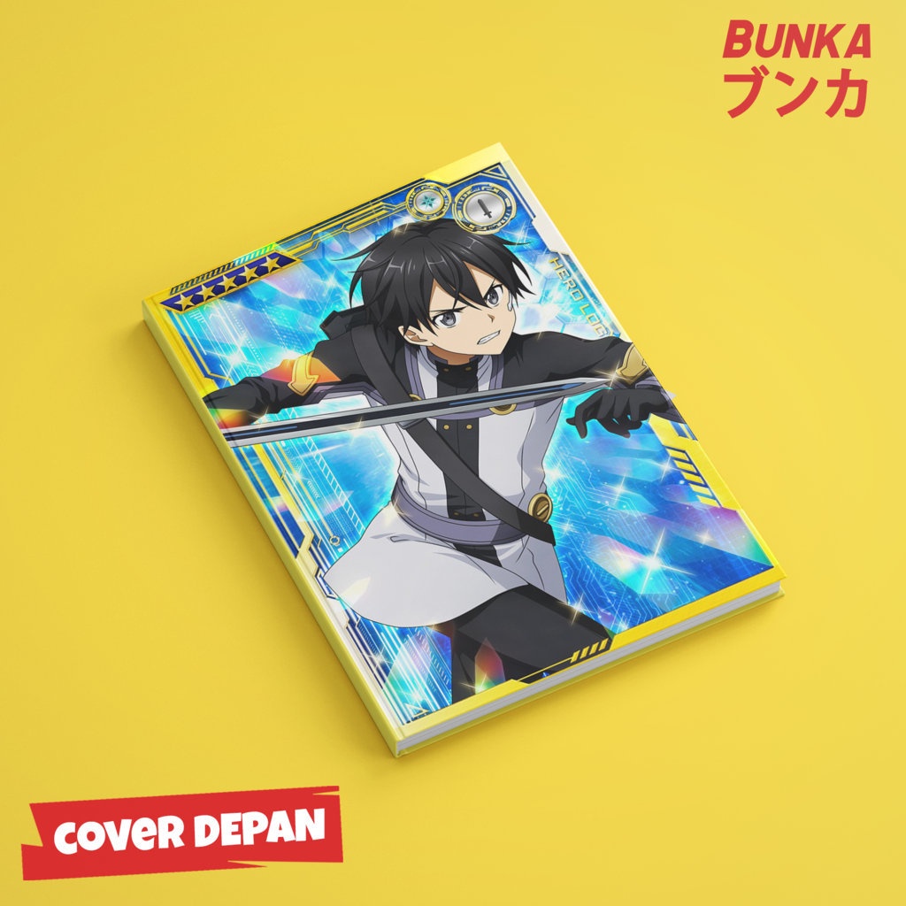 

Notebook Anime Sword Art Online Kirigaya kazuto Hardcover A5 Buku Tulis Catatan Notes Agenda Planner Jurnal