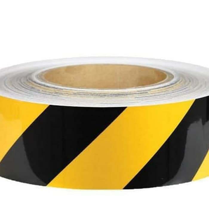 

Safety Marking Reflective Tape Yellow and Black - 2 in x 45 Meter