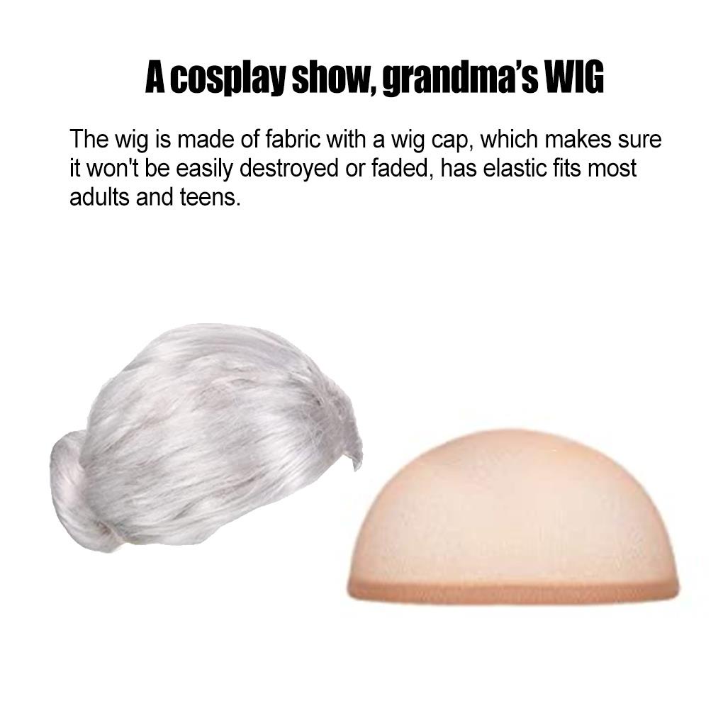 Wig Cosplay Tahan Panas Untuk Wanita Tua