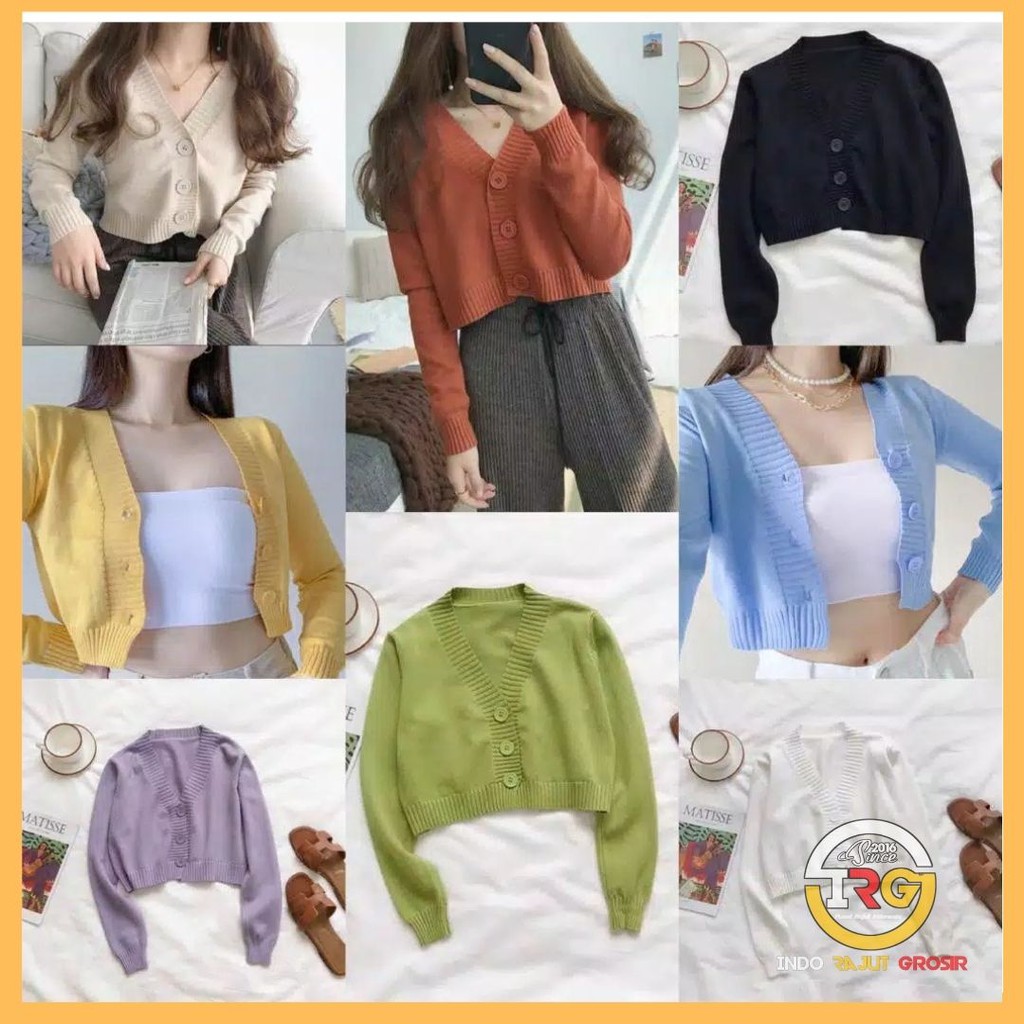 LUNA CARDY RAJUT  / MILEA CARDY / KARDIGAN CROP BAILEY CARDY / CROP LUNA / MILENIA CARDY / BIANCA CROP CARDY / CROP MILENIA / CARDIGAN RAJUT / KARDIGAN CROP RAJUT / KARDIGAN RAJUT WANITA/ KARDIGAN RAJUT