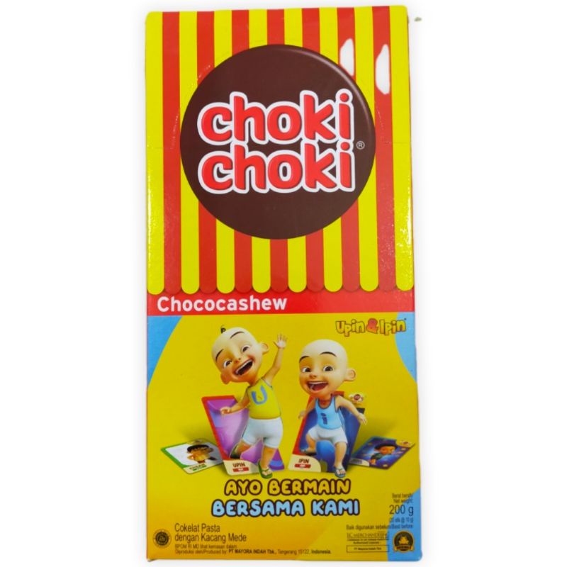 

choki choki kacang mente 200gr isi 20pcs - coklat pasta degan kacang mede - camilan murah enak