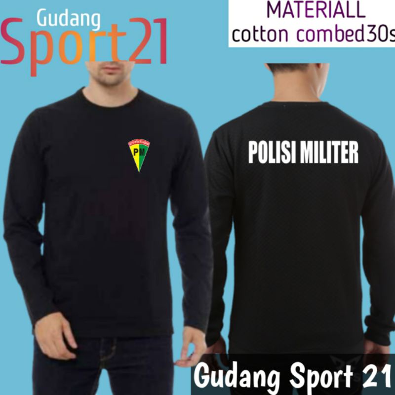 kaos baju lengan panjang polisi militer kaos polisi militer