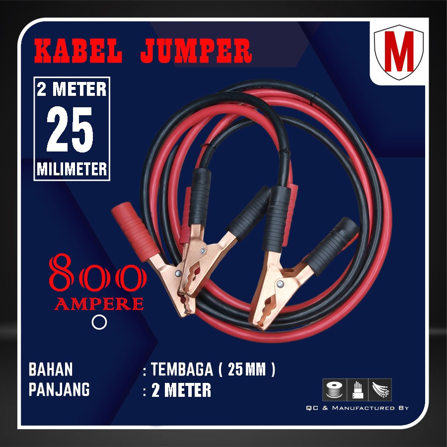 KABEL JUMPER AKI 800A CAR EMERGENCY BATTERY ACCU CABLE JUMPER JUMBO HIGH QUALITY