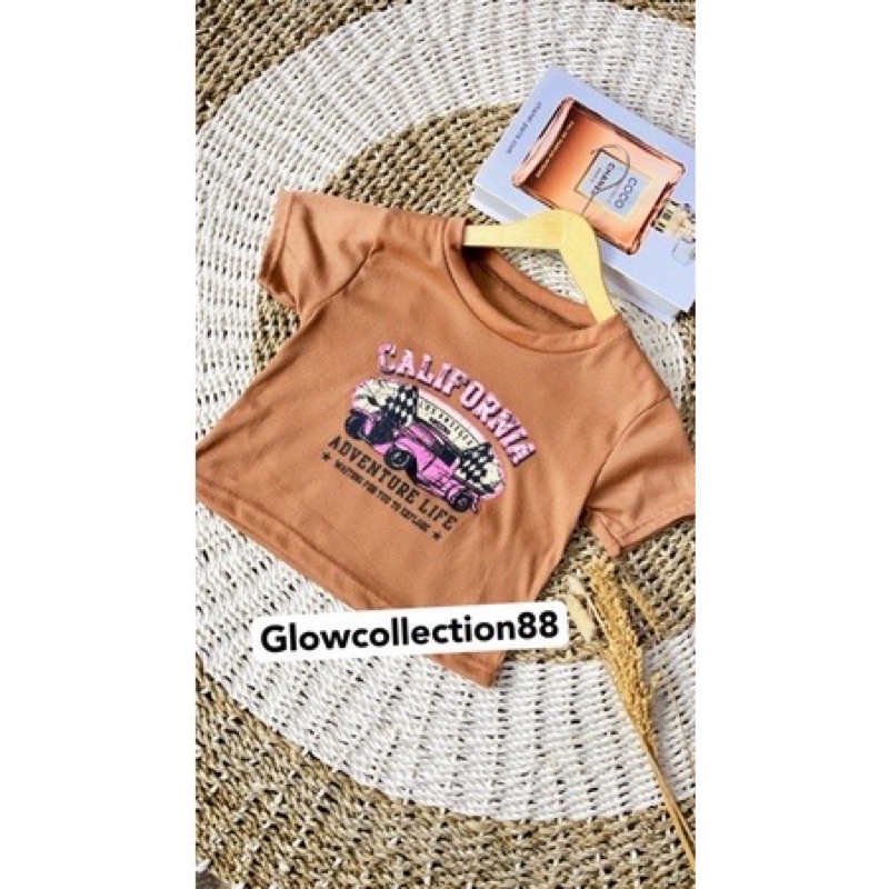 BEFAST - ZGW OOTD Kaos Crop LINYA / Crop Top California Rib (LD 88, P 40) / Kaos Crop Wanita / Crop Top Trendy / Pakaian Wanita Remaja ABG / OOTD Remaja Ala Style Korean  / Kaos Santai casual Wanita / Terlaris / Crop Top Motif