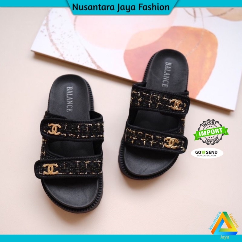 6.6 BALANCE IMPORT Sandal Wedges Wanita FLORIDA Import Balance 238-1