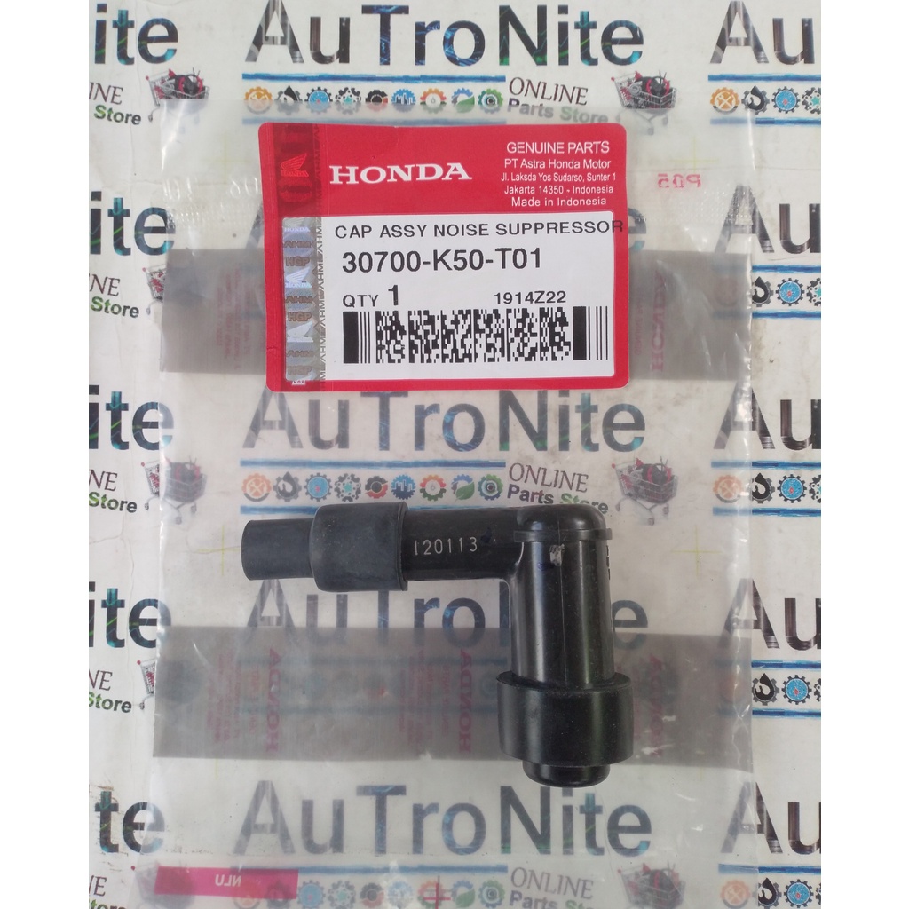 CAP ASSY NOISE SUPPRESSOR TEC 30700-K50-T01 Cop Busi Original Honda Beat Pop Street Genio Scoopy Spa