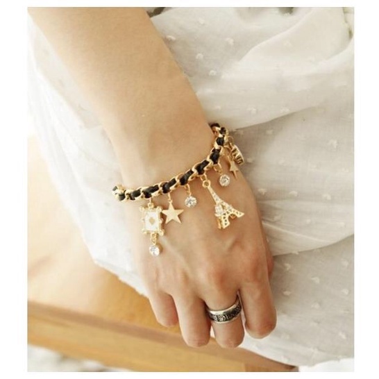 MORYMOSHI G18 Gelang Wanita Paris Fashion Aksesoris Korea