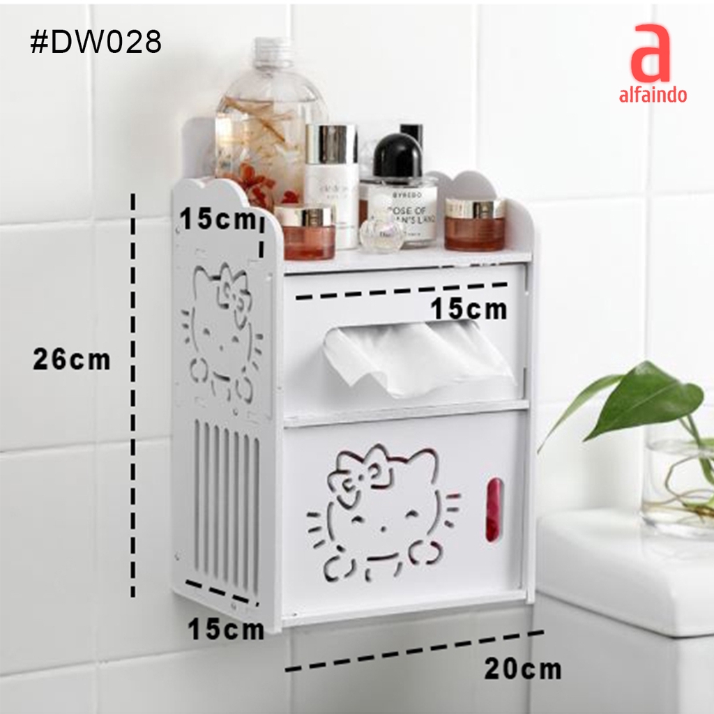 Alfaindo DW024 Rak Dinding/Meja Desktop storage Rak vintage DOMESTIC