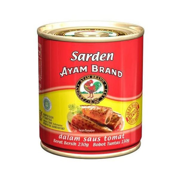 

Ayam Brand Sardines In Tomato Sause ( Bulat) 48 x 230g