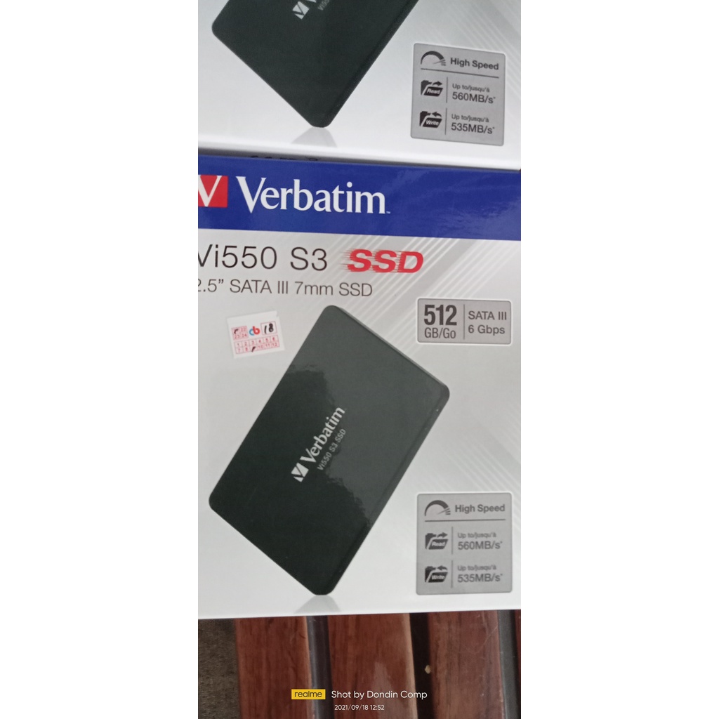 SSD Verbatim Vi 550 S3 512Gb 6Gbps SATA3