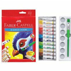 

Cat Acrylic Faber castell 12 warna/cat acrylic/fabercastell