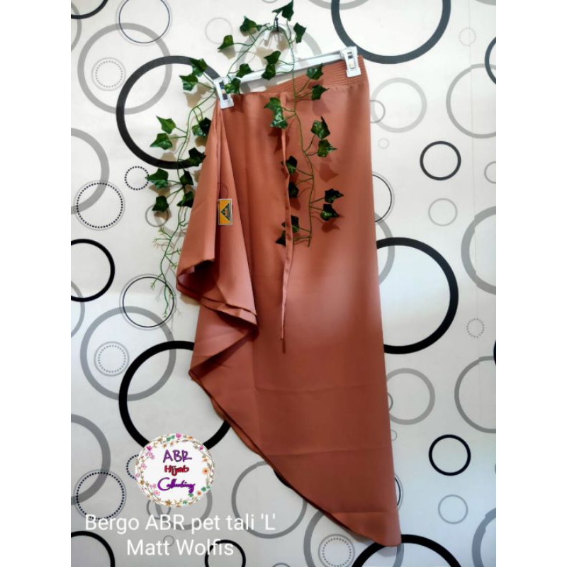 Khimar Bergo Maryam Pet Antem + Tali Bahan Matt Wolfis (Pet Antem)