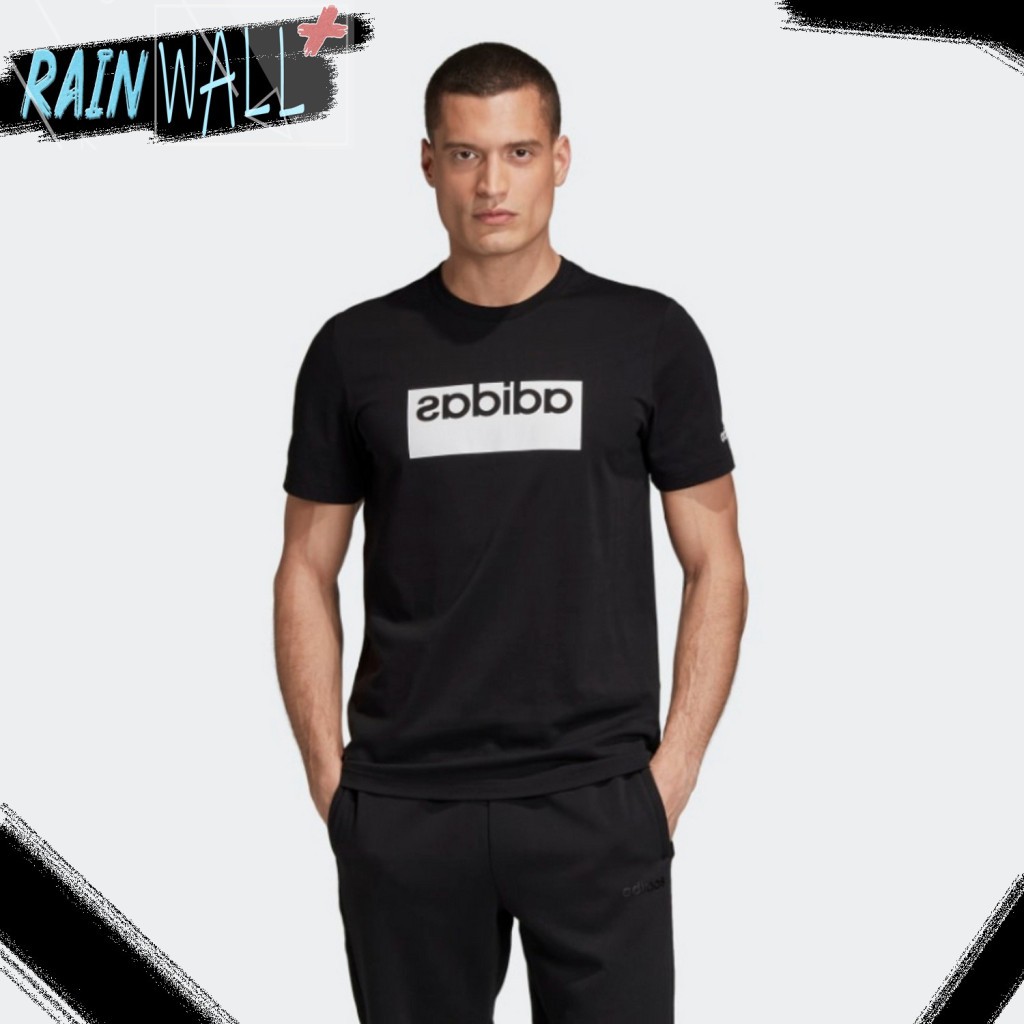  ADIDAS  MIRROR LOGO  BOX GRAPHIC TEE TEE KAOS  PAKAIAN PRIA 