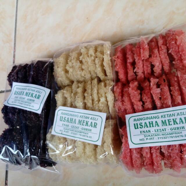 

renginang / ranginang / makanan / makanan ringan / cemilan / KETAN ASLI merk USAHA MEKAR