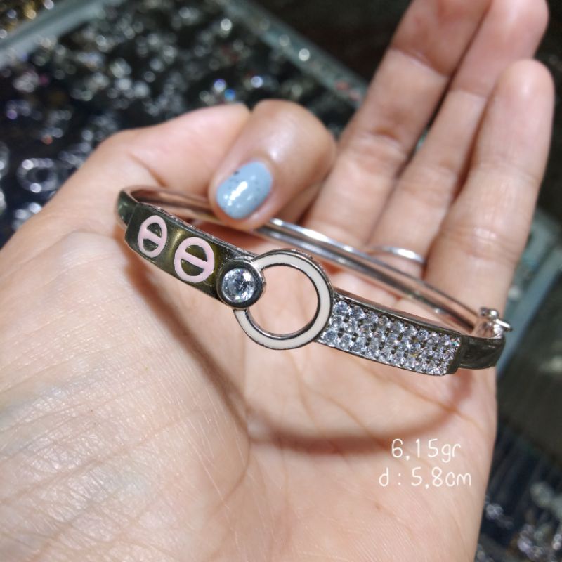 Gelang kaku/ Gelang cartier/ Gelang perak