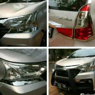 Paket Garnish / List / Garnis lampu Depan dan Belakang Grand All New Avanza / Xenia / Veloz