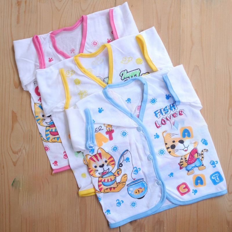 6PCS BAJU BAYI LENGAN PENDEK (BOBOKO) -BAJU BAYI MURAH