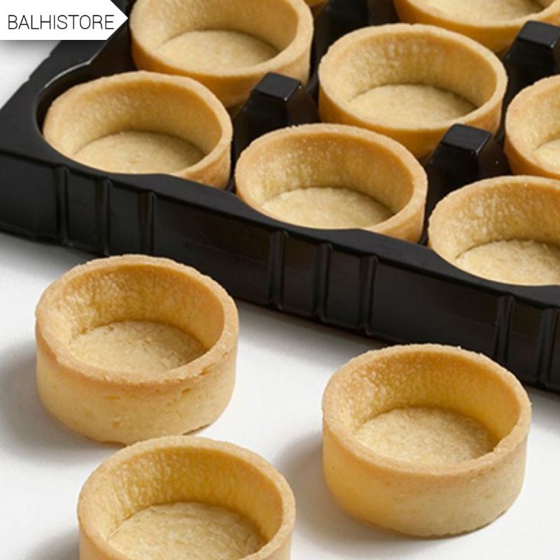 BLS04 12Pcs Cetakan Kue Cheesecake Pie Hokkaido perlusin / Loyang kue Pie Hokkaido / Loyang Pie Bulat Mini Biscoff Egg Tart / Loyang Kue Bulat Bento