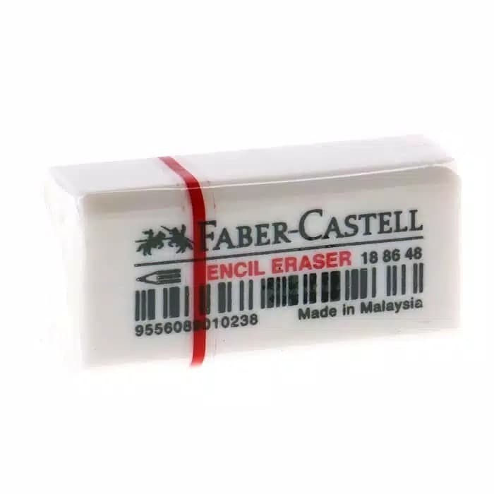 

Faber Castel eraser small white new
