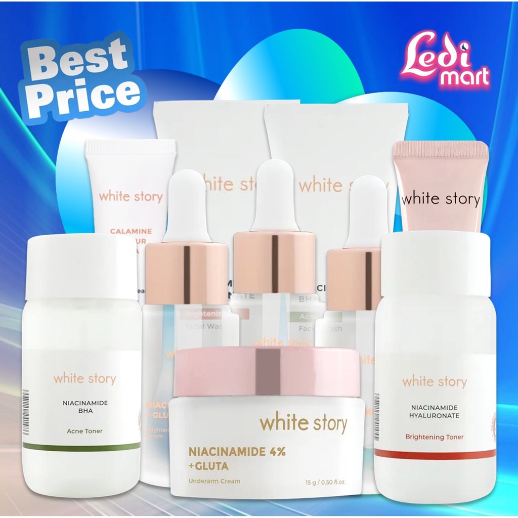 ORIGINAL White Story Skin Care Series / Whitestory Perawatan Wajah / LEDI MART