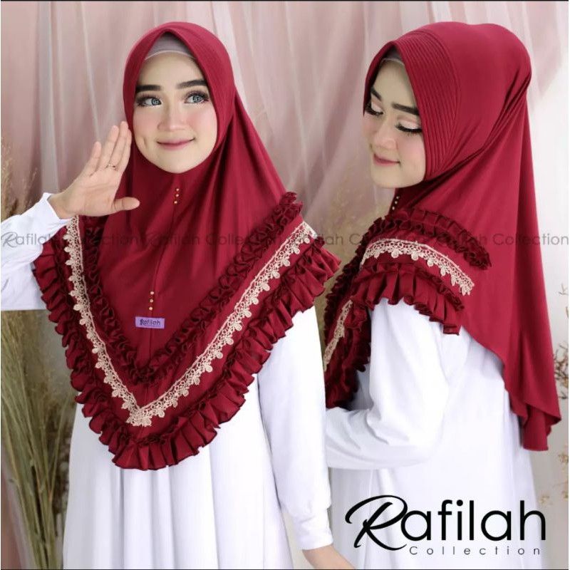 HIJAB RAFILAH/HIJAB KEKINIAN/HIJAB INSTAN KRIWIL RENDA