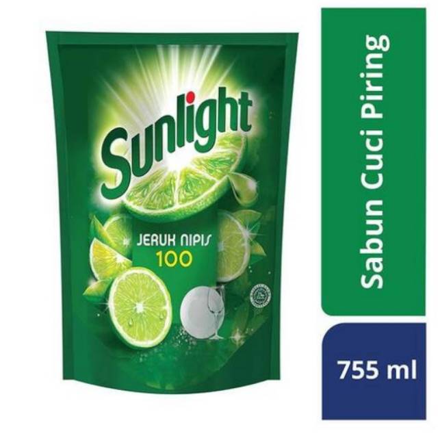 Sunlight Jeruk Nipis Sabun Cuci Piring 755 Ml