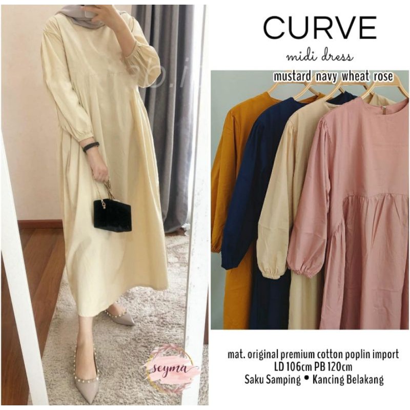 Curve Midi Dress by Seyma