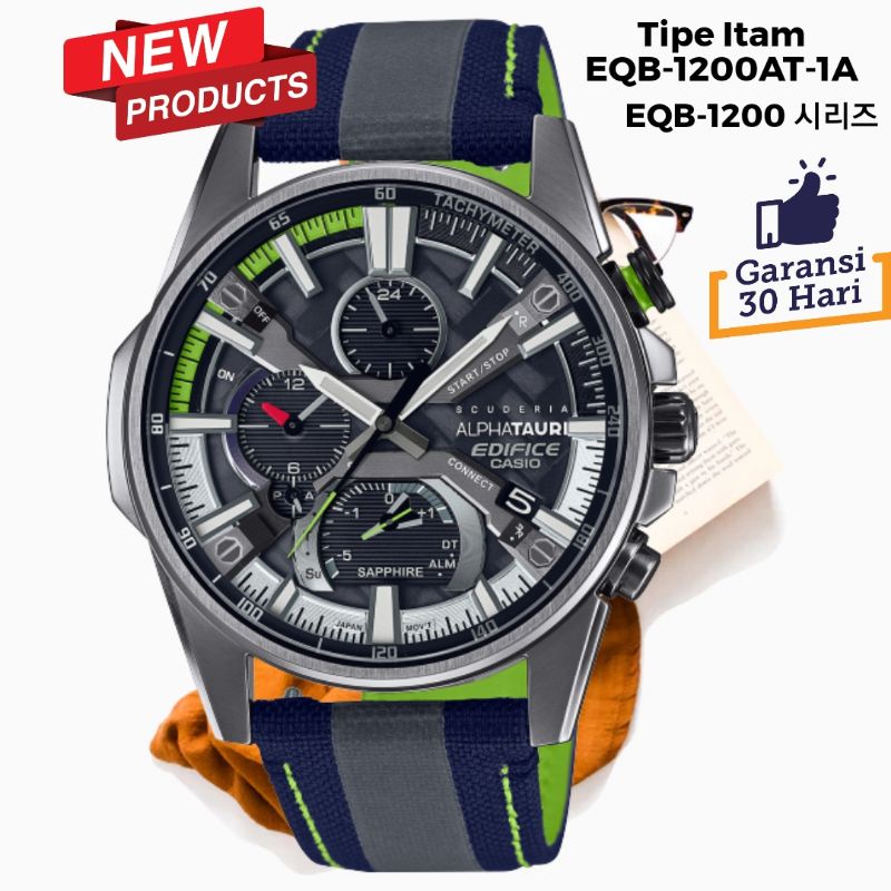 Jam Tangan Pria Merk Casio Edifice EQB-1200 시리즈 / EQB-1200AT-1A