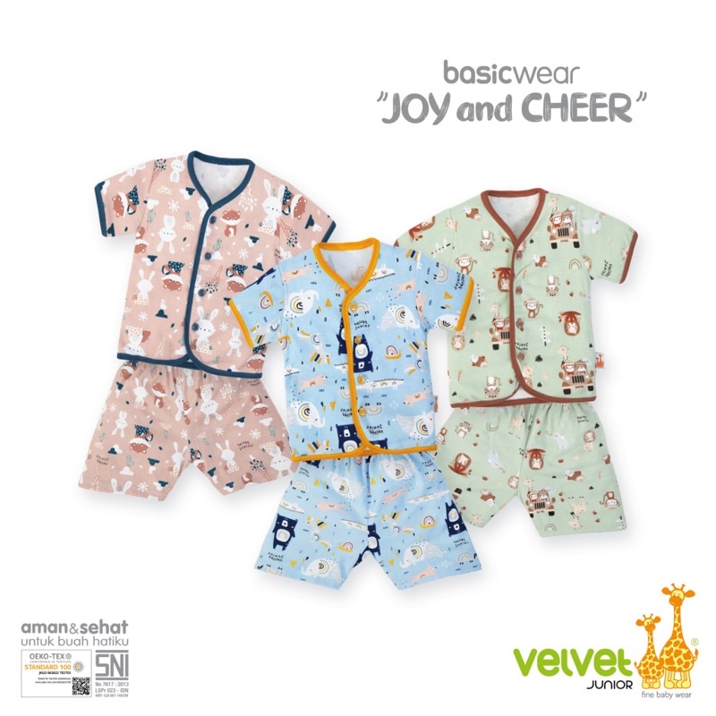 (ECER) Velvet S M L LB XL XXL Setelan OBLONG PENDEK-PENDEK / Setelan Baju Pendek Harian Anak