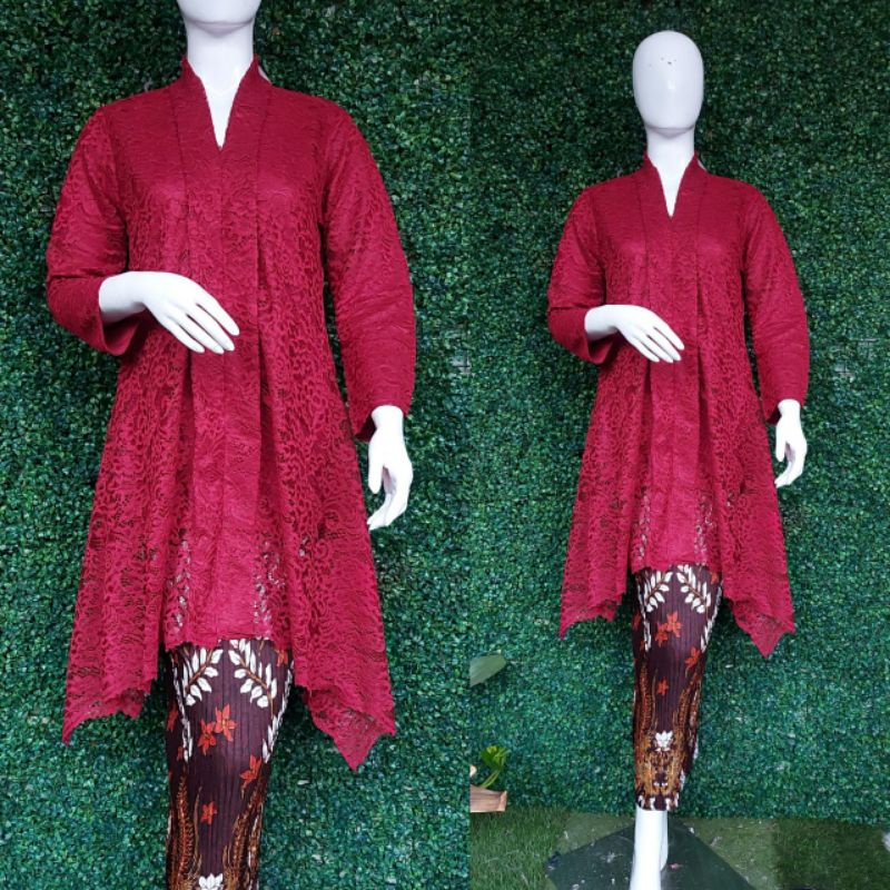 Setelan Kebaya Brokat / Kartini Brokat / Kebaya Modern /Kebaya Busui /Setelan Kebaya/ Ajc Kebaya