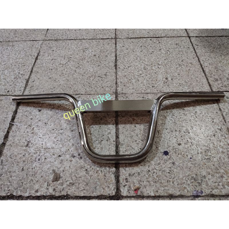 Handle Bar Stang Setir Sepeda 20 Bmx LONTONG / KOTAK / JUMBO Hitam PACIFIC