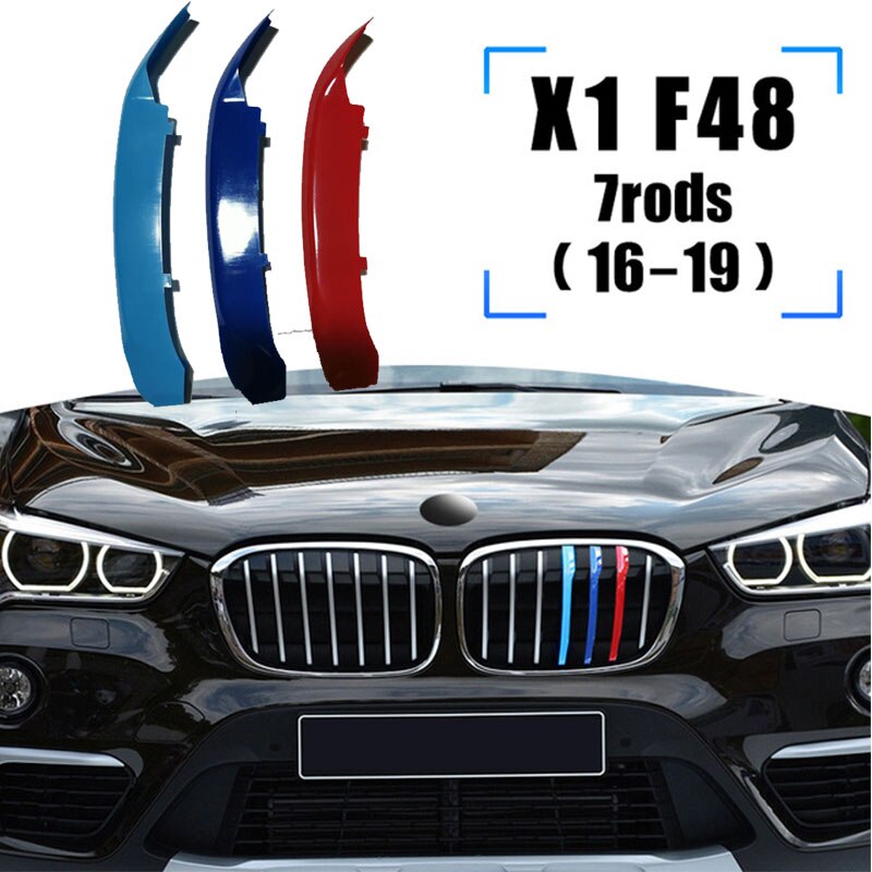 Klip Strip Trim Grill Gill 3 Warna Untuk Bmw X1 E84 2 F48 F49 2009-2020 Racing