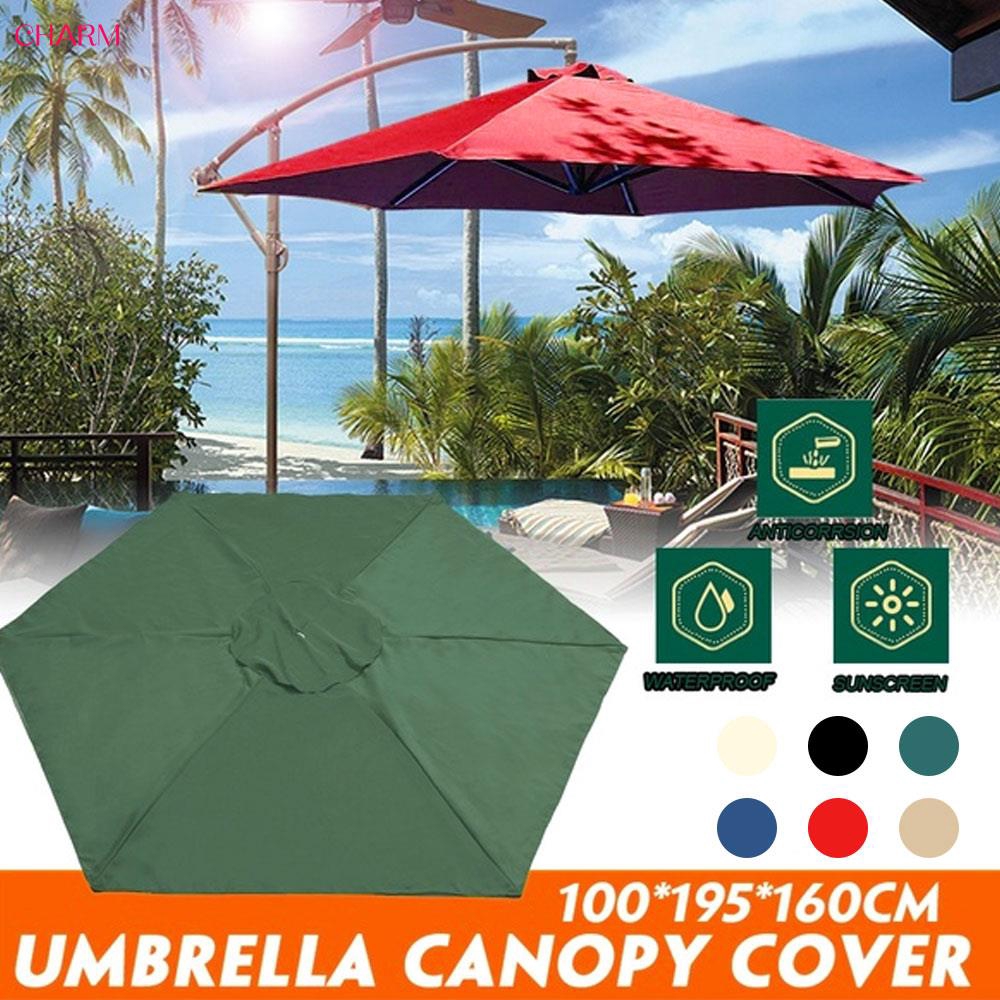 Charm 210d Oxford Cloth Sunshade Umbrella Cover Parasol Umbrella Cover Fade Proof Patio Shield Shopee Indonesia