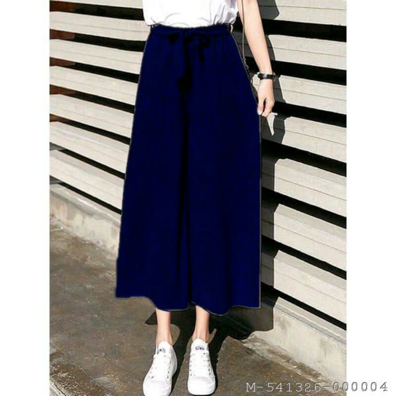 BAWAHAN WANITA CELANA KULOT JOJO WOLFIS Variasi： Hitam, Abu, Navy, Coksu, Maron, Putih, Army, Toska