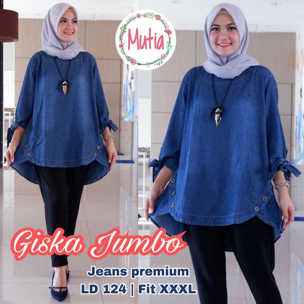 termurah/baju/busana/dress/kekinian/maxy/atasan/muslim giska jumbo 061117