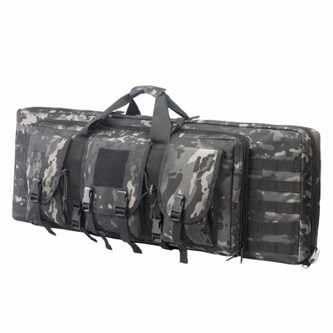 tas senjata laras panjang 120x30x12 cm airsoftgan 2 kompartemen loreng gurun camo