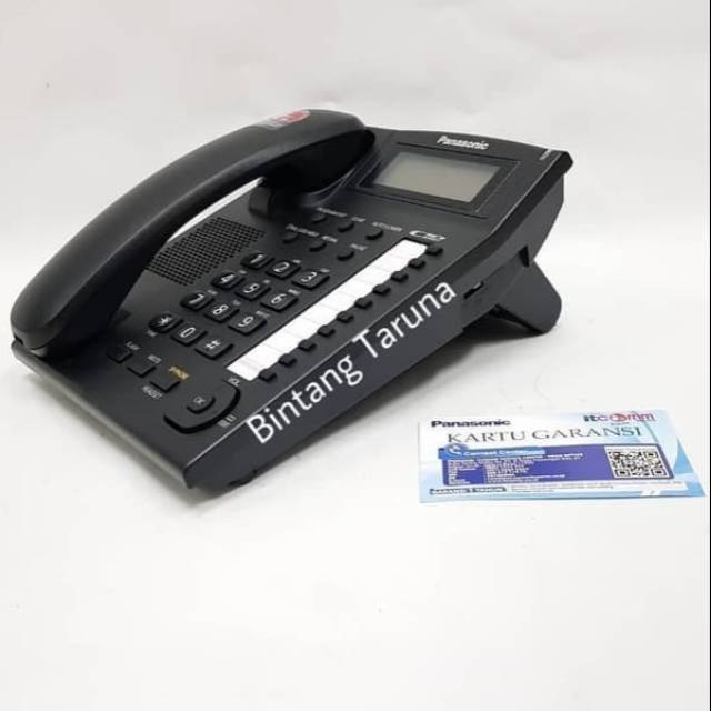 Telepon Kabel Panasonic KX-TS885ND Pesawat Telepon Panasonic KX-TS885 Telfon Rumah (Hitam)