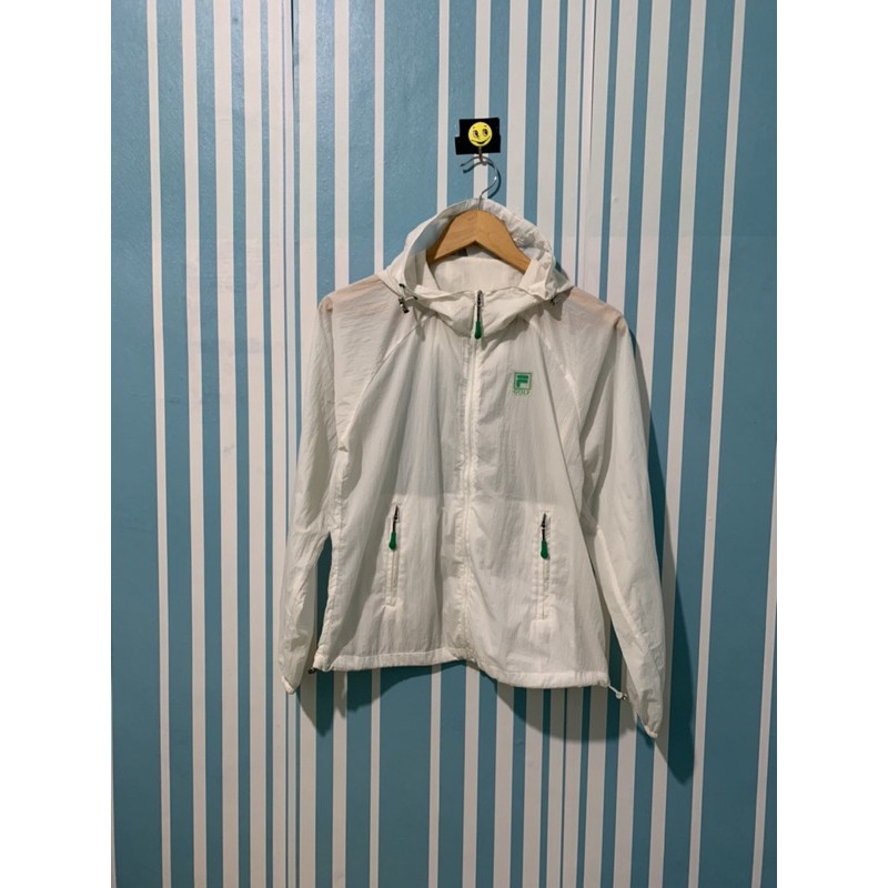 Fila Golf Jaket track training jaket Sepeda jaket running jaket Windbreaker Second Thrift Preloved