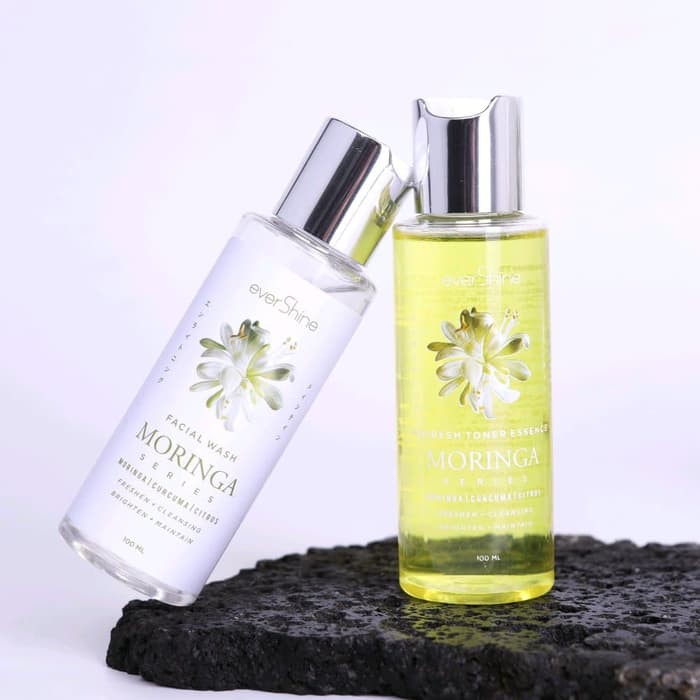 Ns FC Paket Treatment Infus Wajah Evershine Facial Wash & Toner Moringa BPOM