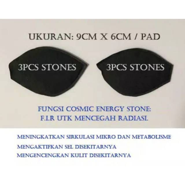 He&Me Canai Cosmic Energy Stone Pad Bag - Sepasang