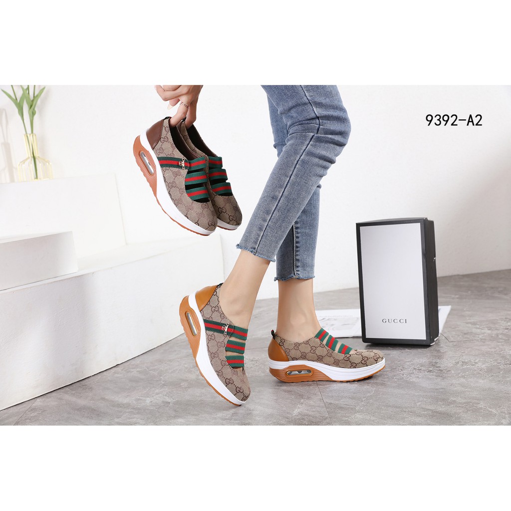 GC Wedges GG Canvas Slip On Shoes 9392-A2