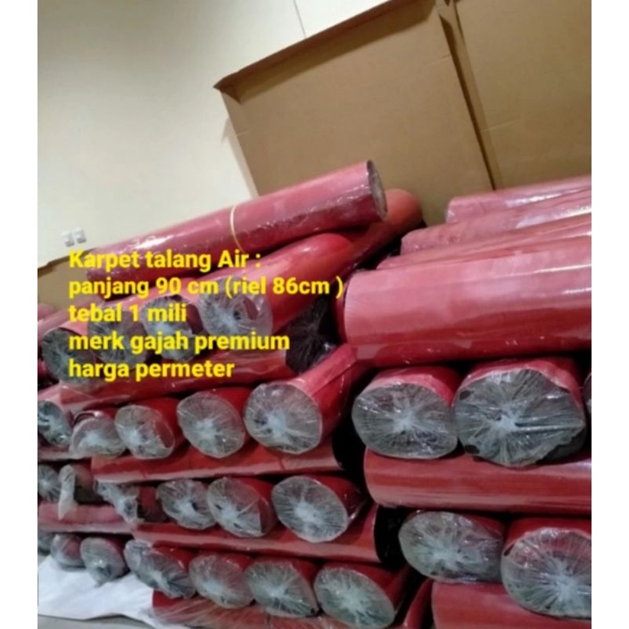 karpet talang air merah premium merk gajah