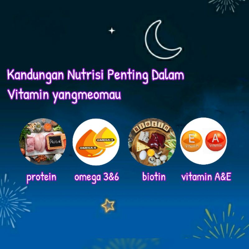 Vitamin Kucing Nafsu Makan &amp; Vitamin Bulu Lebat Dan Sehat