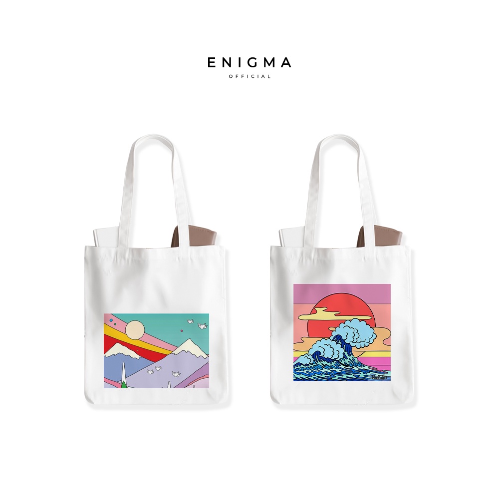 TERBARU TOTEBAG KANVAS AESTHETICS ORIGINAL ENIGMA OFFICIAL TOTEBAG WANITA TAS TOTE BAG