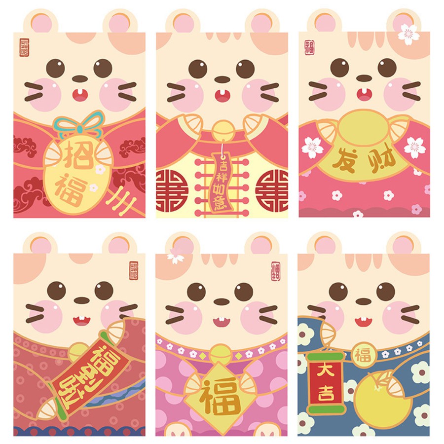 

TERLARIS!! Angpao Shio Tikus Mouse Imlek Glossy Ukuran 8 x 11 cm