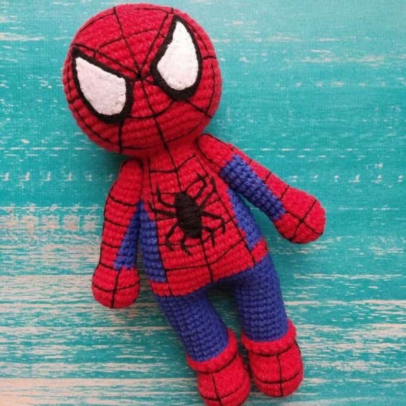 Amigurumi Spiderman / Boneka Rajut Spiderman